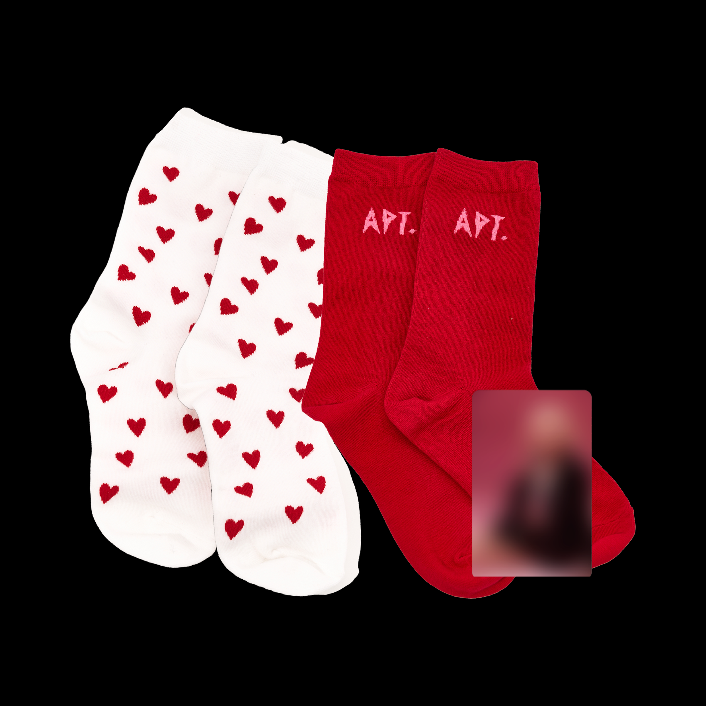 BLACKPINK ROSIE ポップアップ ソックスセット　ロゼ　靴 APT. socks set – ROSÉ