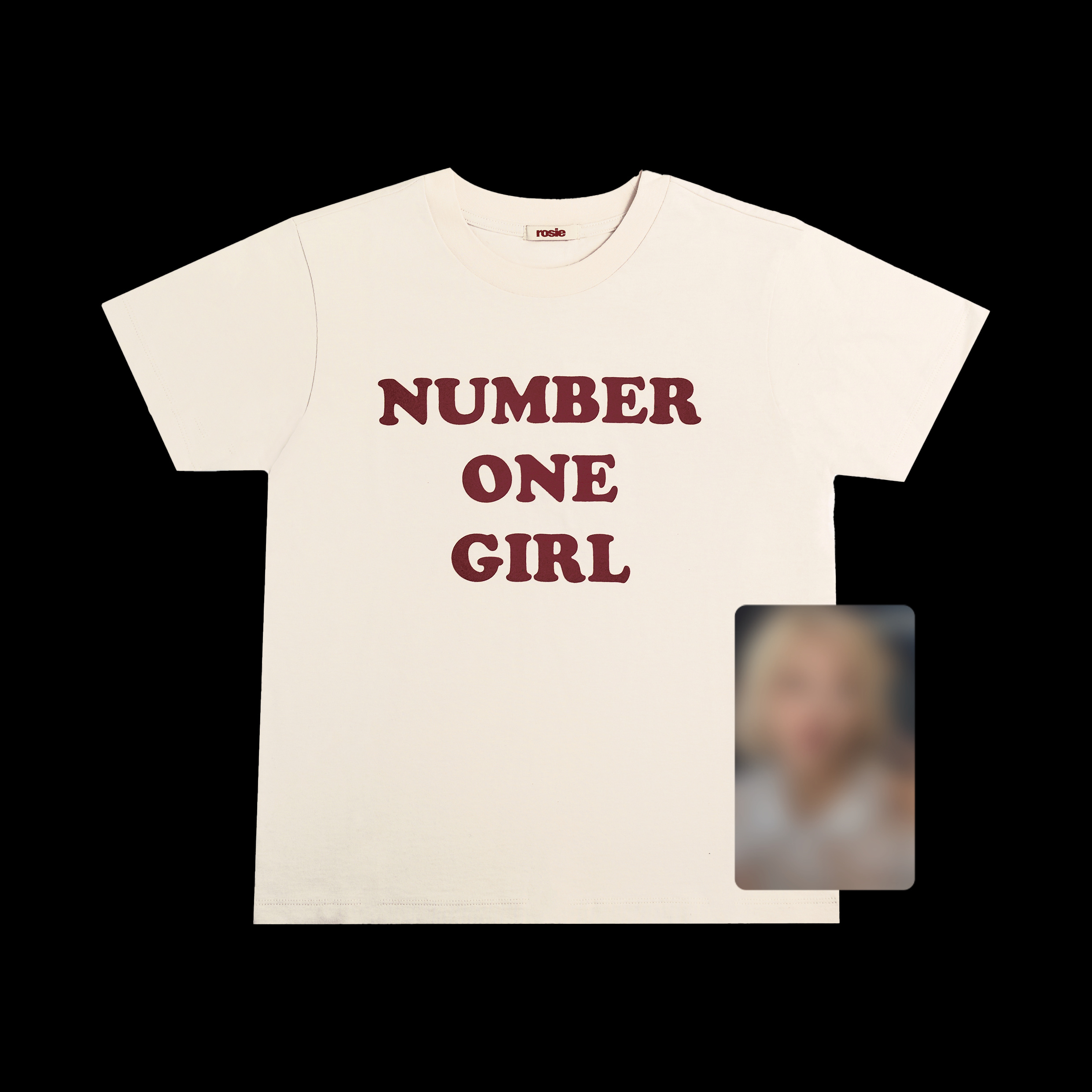 number one girl beige t-shirt – ROSÉ number one girl beige t-shirt – ROSÉ