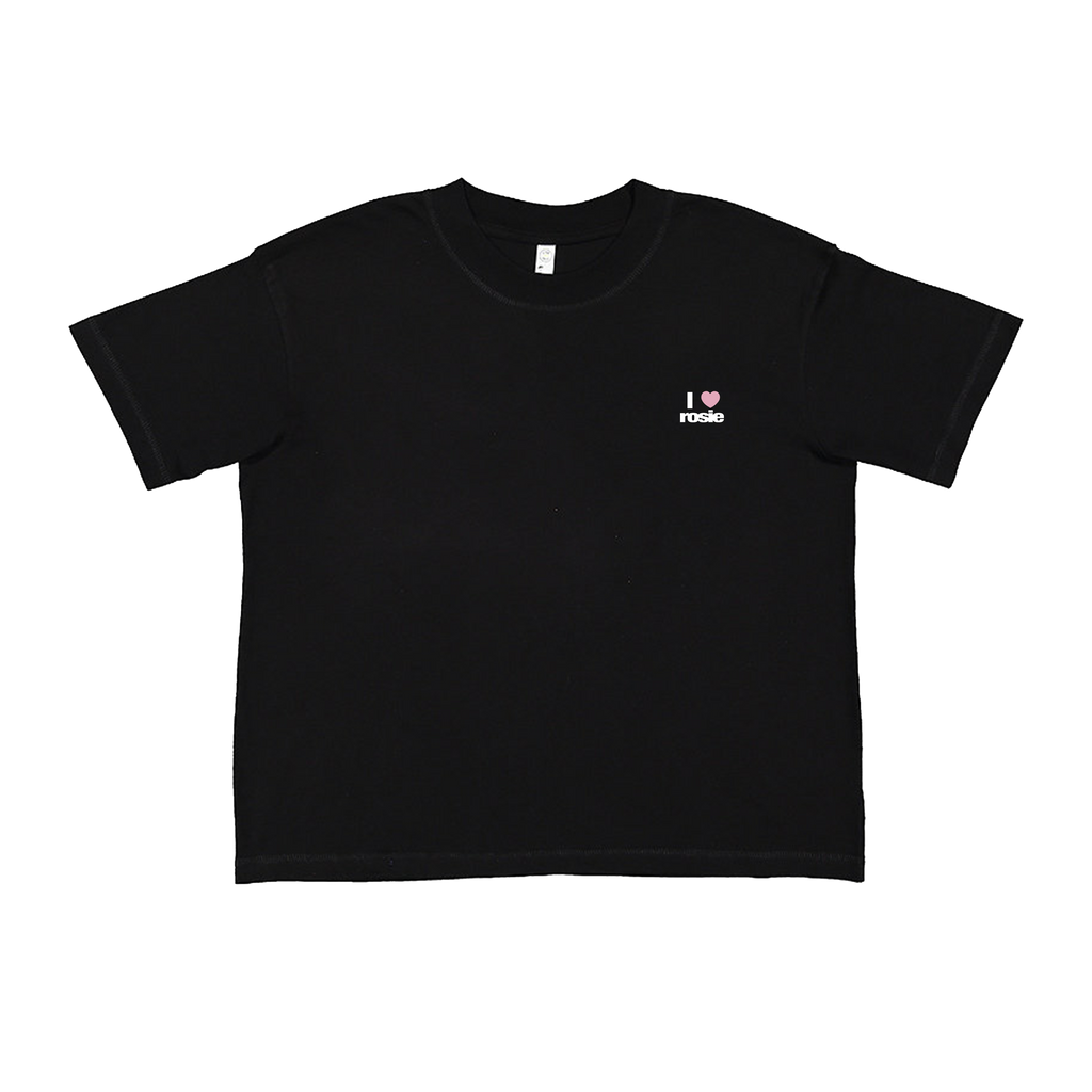 BLACKPINK ロゼ rosie ロージー ROSIE BLACK Tシャツ i heart rosie' black t-shirt – ROSÉ