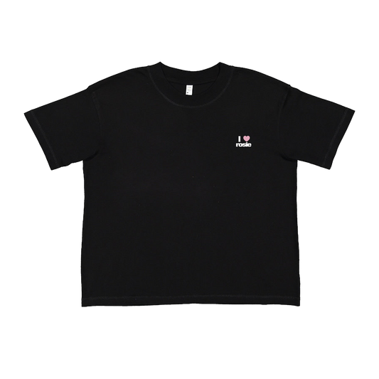 ‘i heart rosie’  black t-shirt