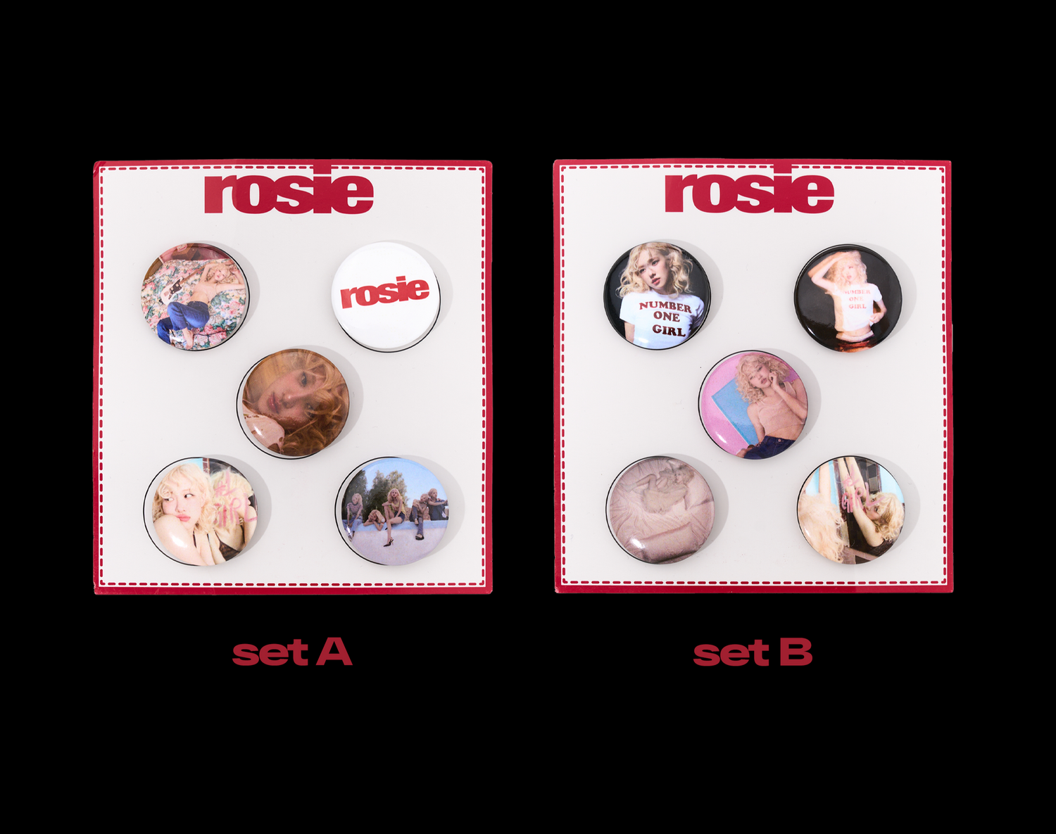 pin button set – ROSÉ