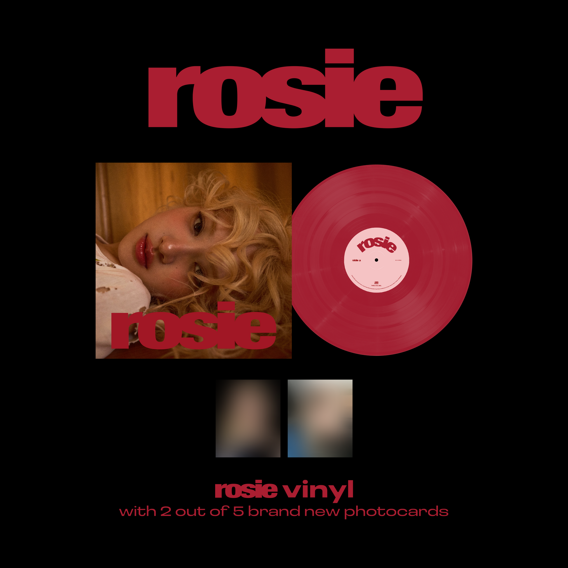 rosie (red vinyl w/ photocards) – ROSÉ rosie (red vinyl w/ photocards) – ROSÉ